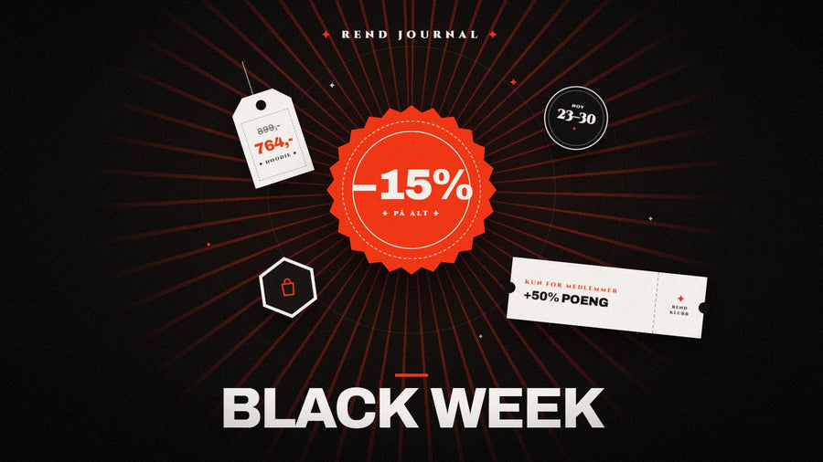 Kommende: Black Week 2026: bare for Rend Klubb