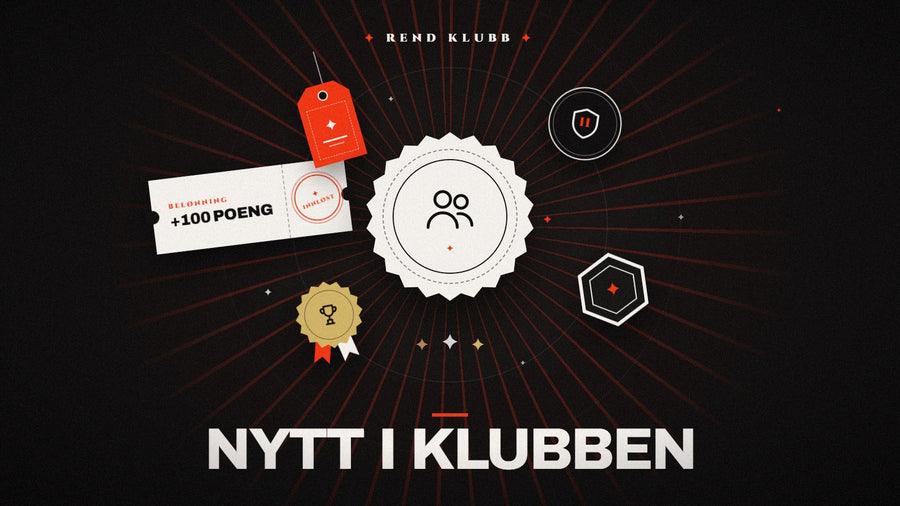 Nytt i Rend Klubb: Verv en venn, flere merker og bursdagsuka